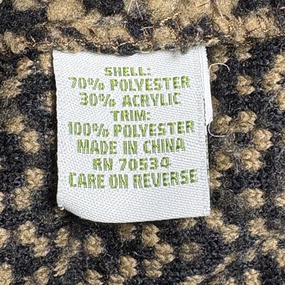 Vintage Orvis Berber Fleece Field Jacket Womens Small‎ Toggle Button Barn Chore - Picture 7 of 8